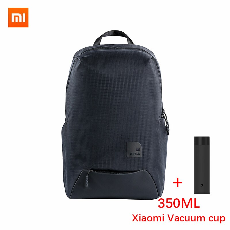 Originale xiaomi sport casuali zaino 23L tecnologia intelligente di livello del materiale di decompressione 4 sacchetto impermeabile del computer portatile borsa studente borsa: Black 350M blackcup