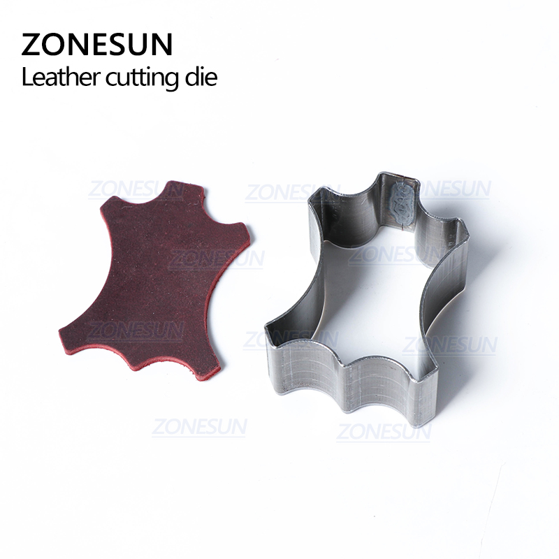 ZONESUN Full Steel Leather Cutting Die Rule Die special shape hollowed Punching Clicker Die For Cutting Out Leather PVC craft