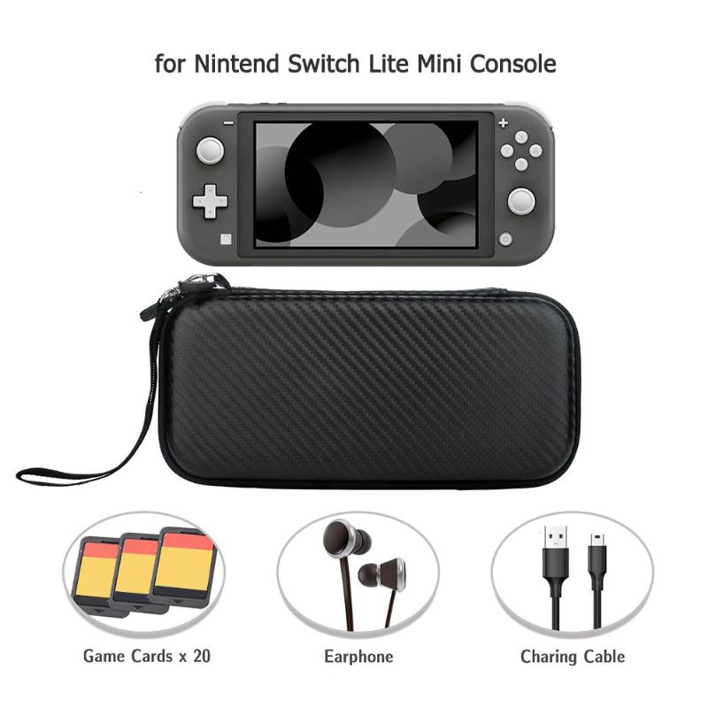 Portátil eva de proteção à prova dportable água dura carry caso cabo tf cartão saco armazenamento para nintendo switch lite console & acessórios do jogo