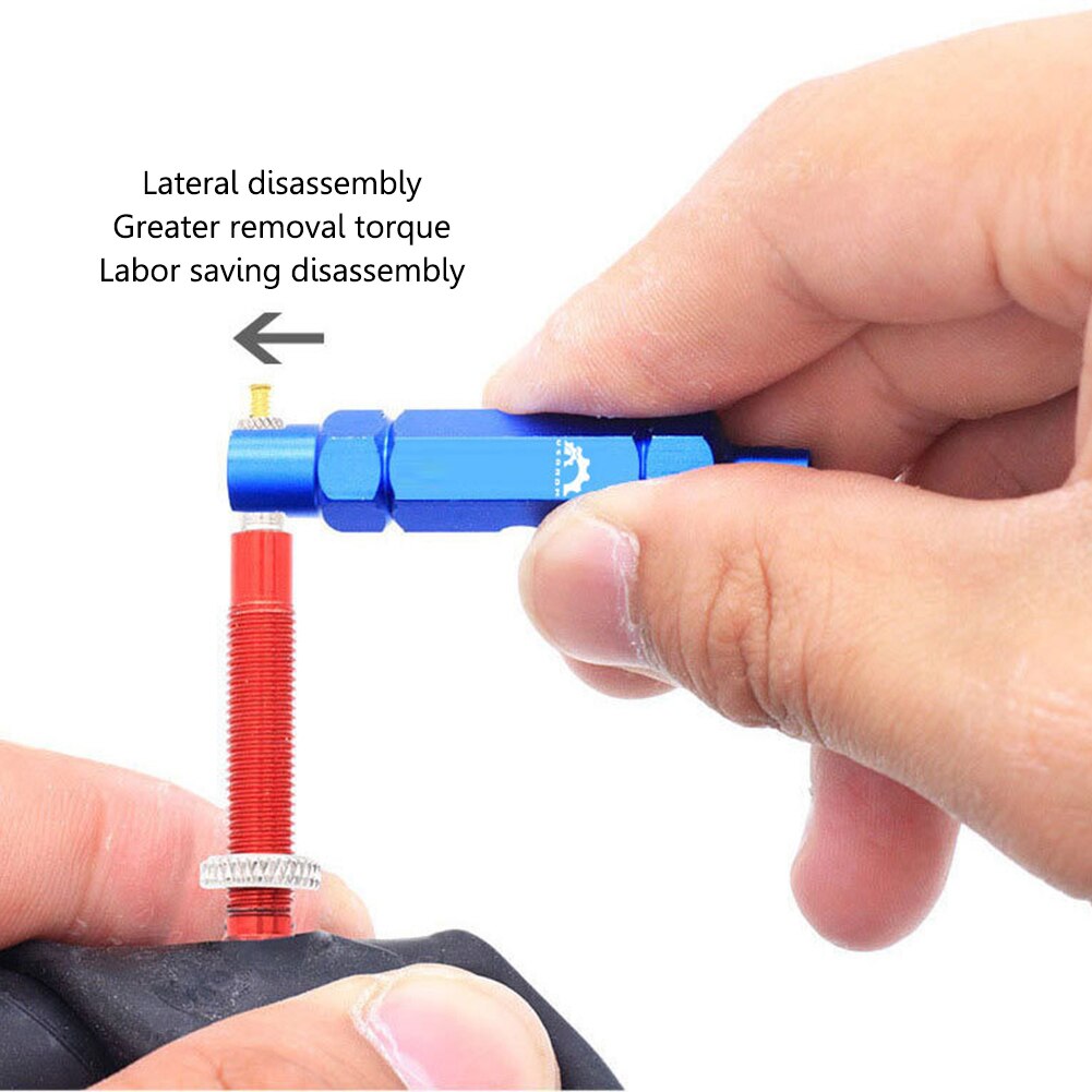 1 Pack MTB Road Bike Schrader Presta Valve Removal Wrench Multifunctional Tire Nozzle Installation Wrench Valve Core Tool