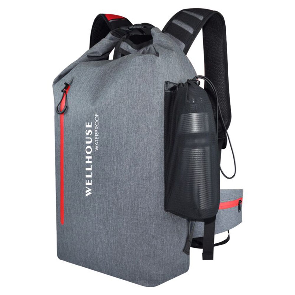 30L kayak sac étanche étanche IPX8 natation sac à dos sec sac Cation extérieur résistant à l'eau PVC pour hommes femmes Sport