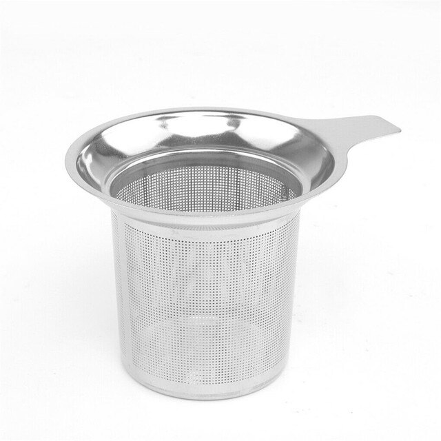 Tee-ei aus edelstahlgewebe, teesieb, teetasse, filter für losen tee, küchenzubehör: Ohne deckel