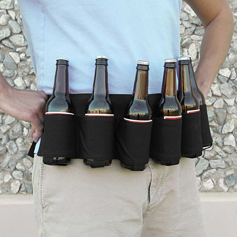 Portable 6 Pack bière bouteille de vin boisson Soda canette étui boisson taille sac porte-fête ceinture WHShopping: 1