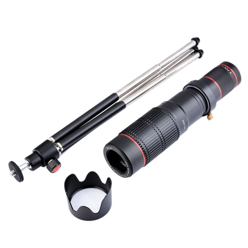 36X Telephoto Phone Lens with Tripod, Suitable for iPhone 12, XS MAX, XS, X, 8, 7, 6, 6Plus Android Smartphones
