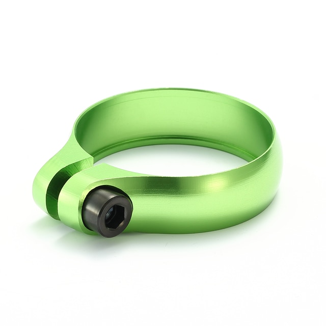 Super let titanium cykel sadelpind klemme cnc legering sadel sadel stolpe klemme til 27.2/30.8/31.6mm cykler sadelpind: Grøn 31.8