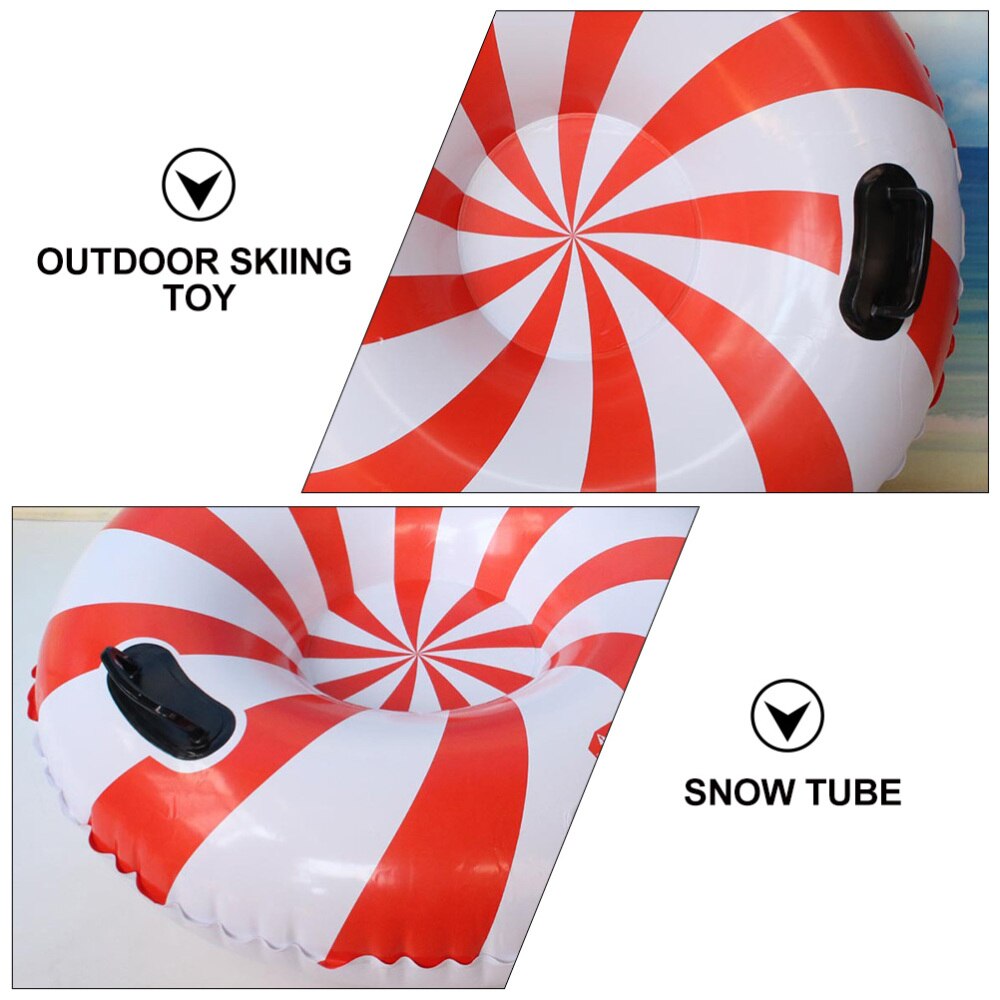 1pc Inflatable Snow Tube Durable Outdoor Snow Tube Winter Snow Tube Inflatable Skiing Tube Inflatable Snow Sled