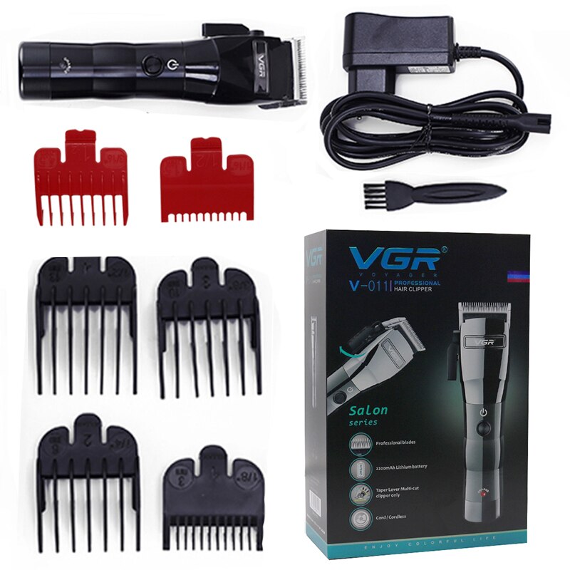 men barber shop taper lever multi-cut hair clipper electric hair trimmer rechargeable hair cutting machine cutter: with box