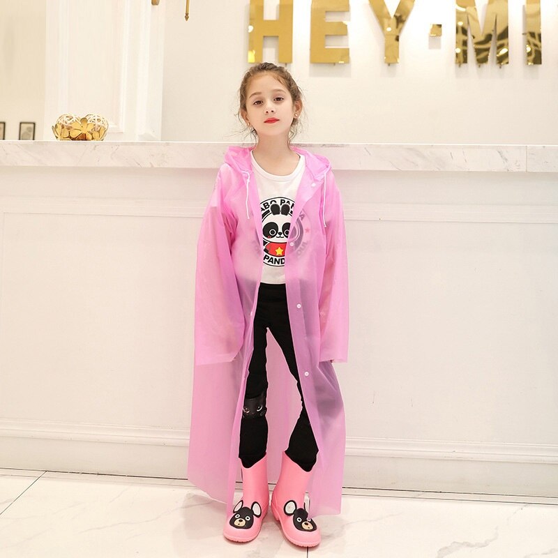 Kinderen wegwerp regenjas Mode wegwerp vest regenjas Reizen anti-nat gezamenlijke lange poncho regenkleding дождевик детский
