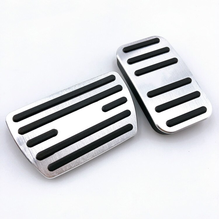 Aluminium Auto Styling Gaspedaal Gaspedaal Rempedaal Cover Non Slip Pad At Voor Honda Crv CR-V Accessoires: Silver