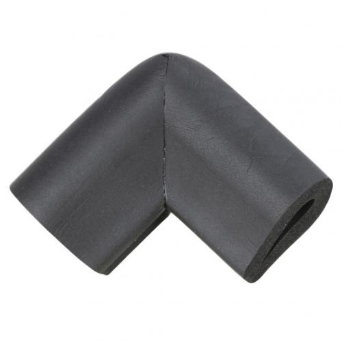 4Pcs Soft Table Desk Corner Protector V Shape Anti Collision Safety Edge Corner Guards Baby Kids Table Desk Protector Cover: Black