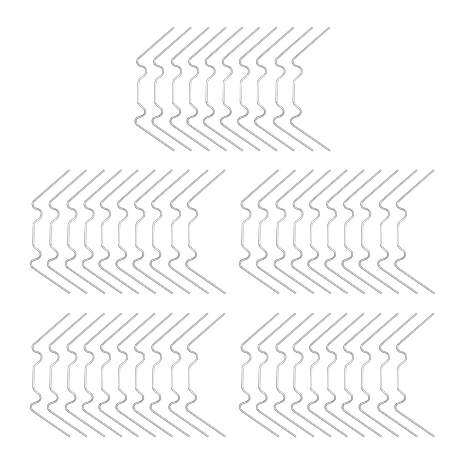 PROSTER 50Pcs Galvanized Steel Spring Wire Glazing Clips Strong Holding Clamps Not Easy to Deform Fittings for Greenhouse