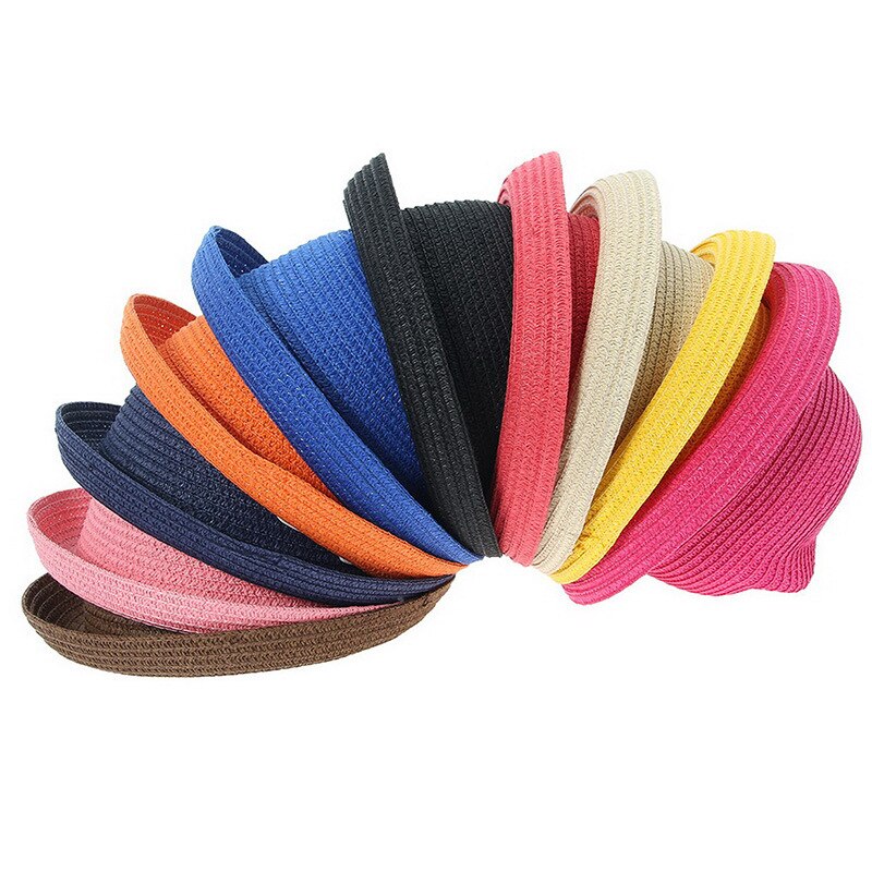 Sombrero para el sol para niños y niñas, sombrero de paja para bebés y niños, sombrero para la playa con orejas de Panamá, bonito, primavera y verano