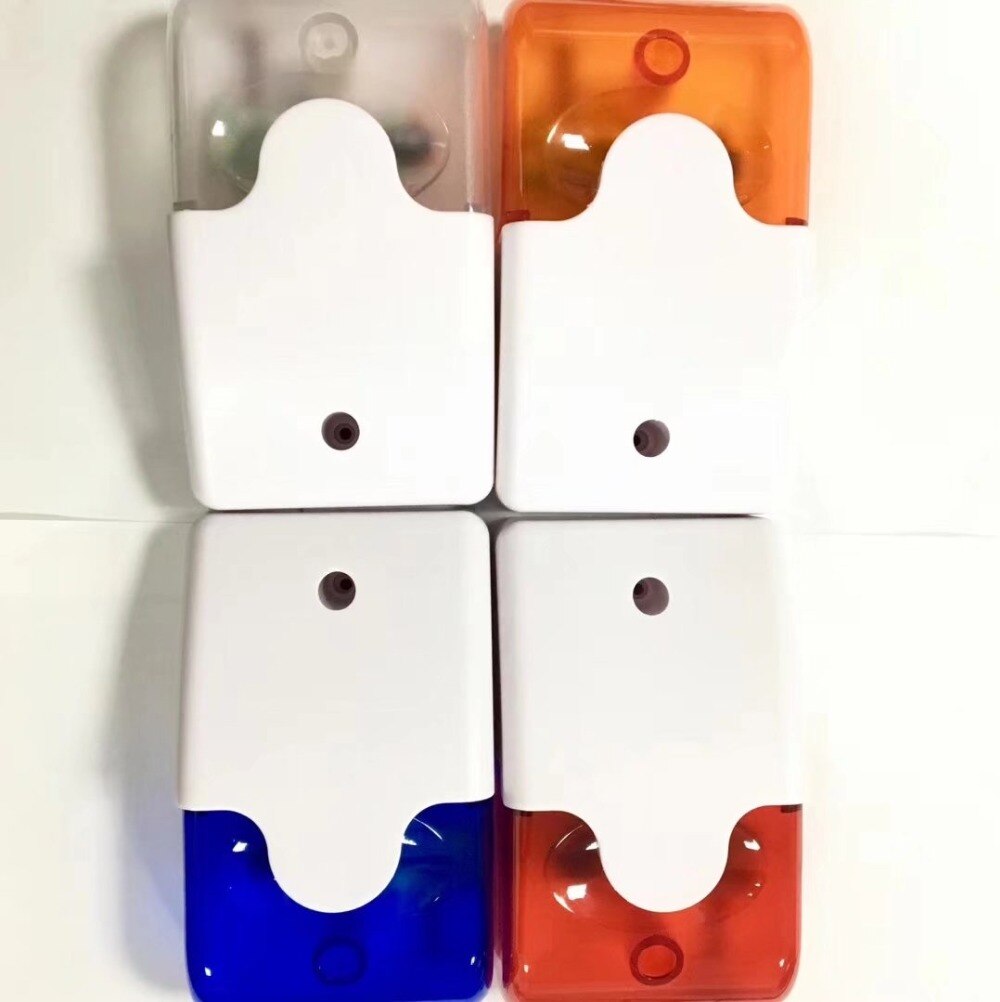 Sirena estroboscópica de alarma LED, luz intermitente de sonido duradero para sistema de alarma de seguridad para el hogar, 5V, 103 Volumen ajustable, 103