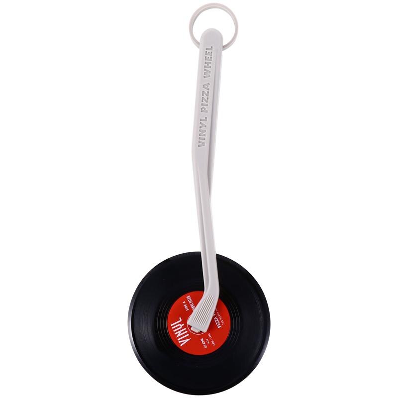 Cortador de pan con disco de vinilo para Pizza, herramienta creativa para hornear Pizza, restaurante y panadería para, 1 unidad: Rojo