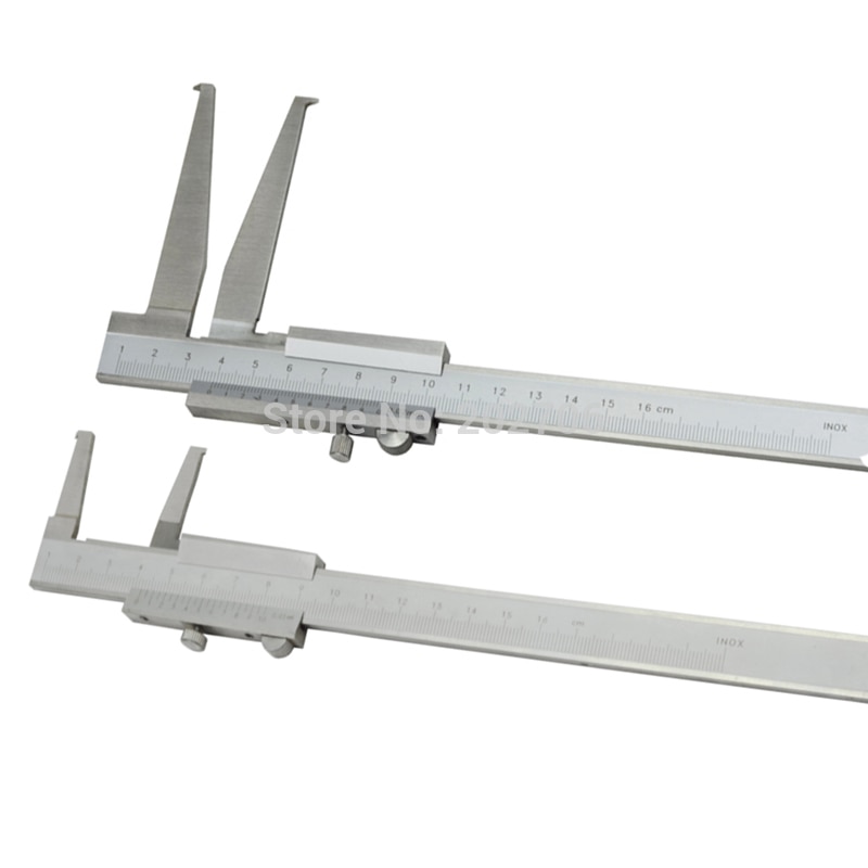 10-160mm 0.02mm Long Claw Inside Groove Vernier Calipers Stainless Steel Inner Vernier Calipers to measure inside groove