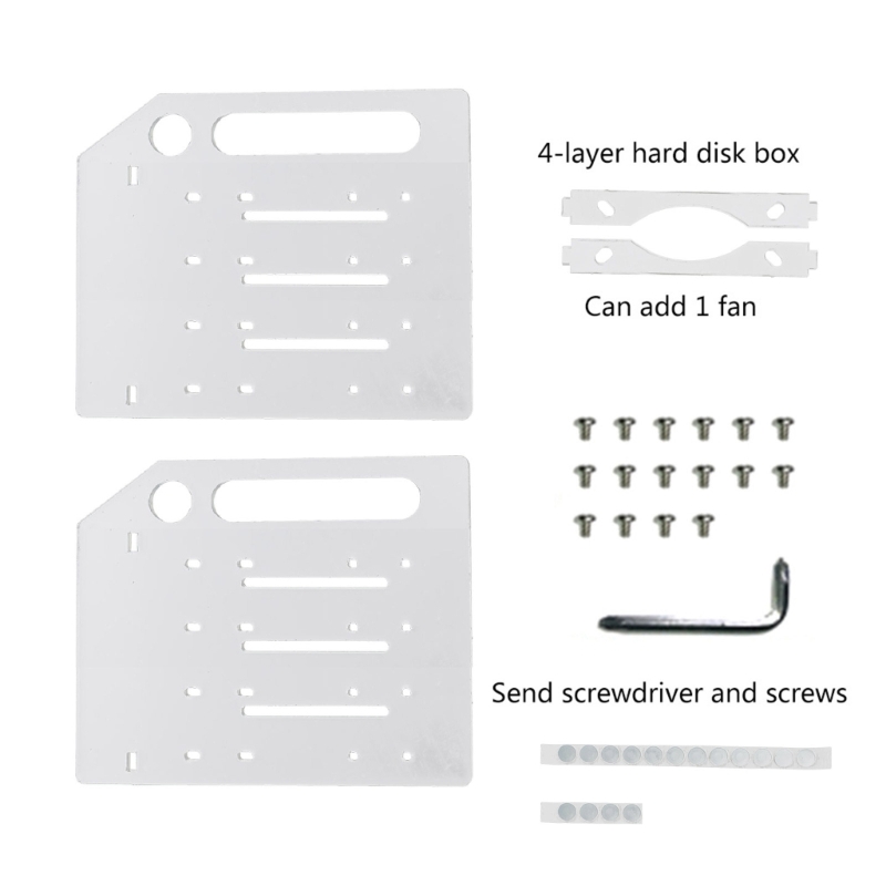 Mehrschichtiges SSD-Gestell für 3,5-Zoll-Festplatten-Organizer, externe Deskeop-HDD-Halterung: verrotten