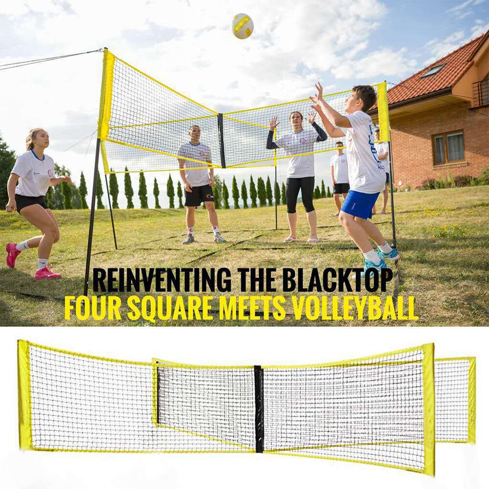 Strand Volleybal Gekruiste Netto Volleybal Netto Sport Training Net Voor Tuin Achtertuin Professionele Badminton Vierkante Netto Draagbare