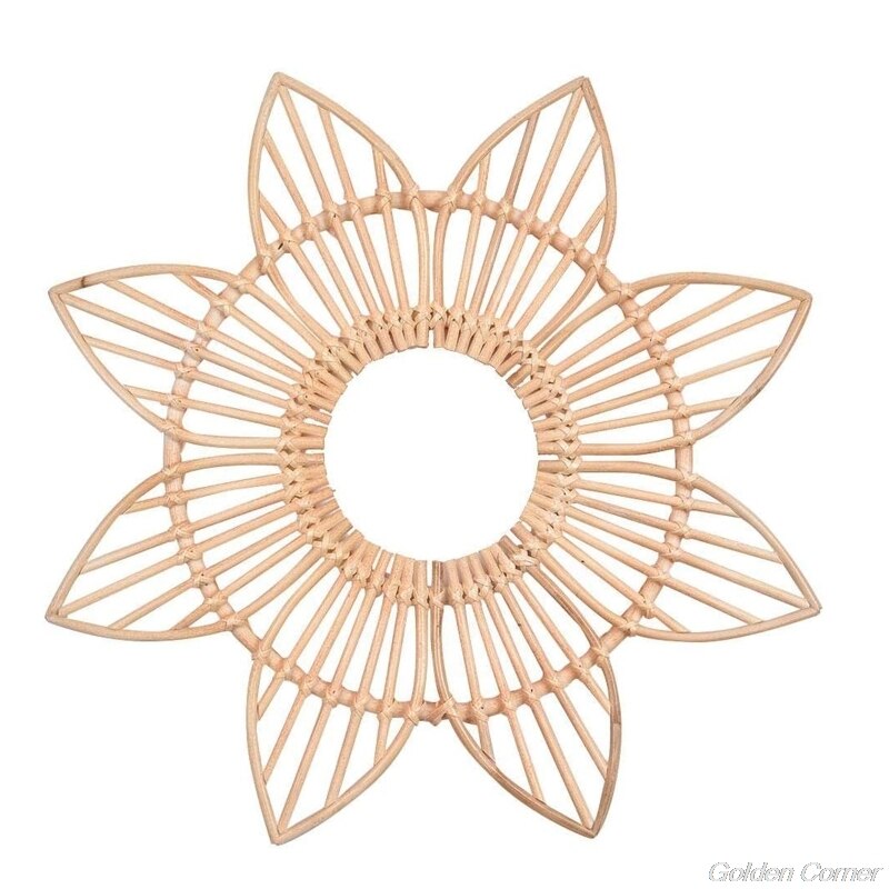 Rattan Rahmen Hängen Wand Spiegel Rahmen Foto Wand Rahmen Holz Kunst Deco Rahmen Handarbeit Wohnzimmer Bedroo D03 20: Default Title