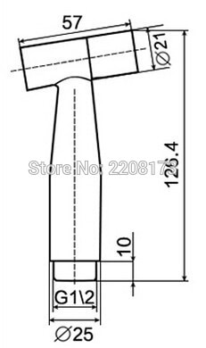 304 Roestvrij Staal Hand Wc Bidet Mini Douche Bidet Spray Hoge Druk Kleine Shattaf Spuit in Nikkel Geborsteld set