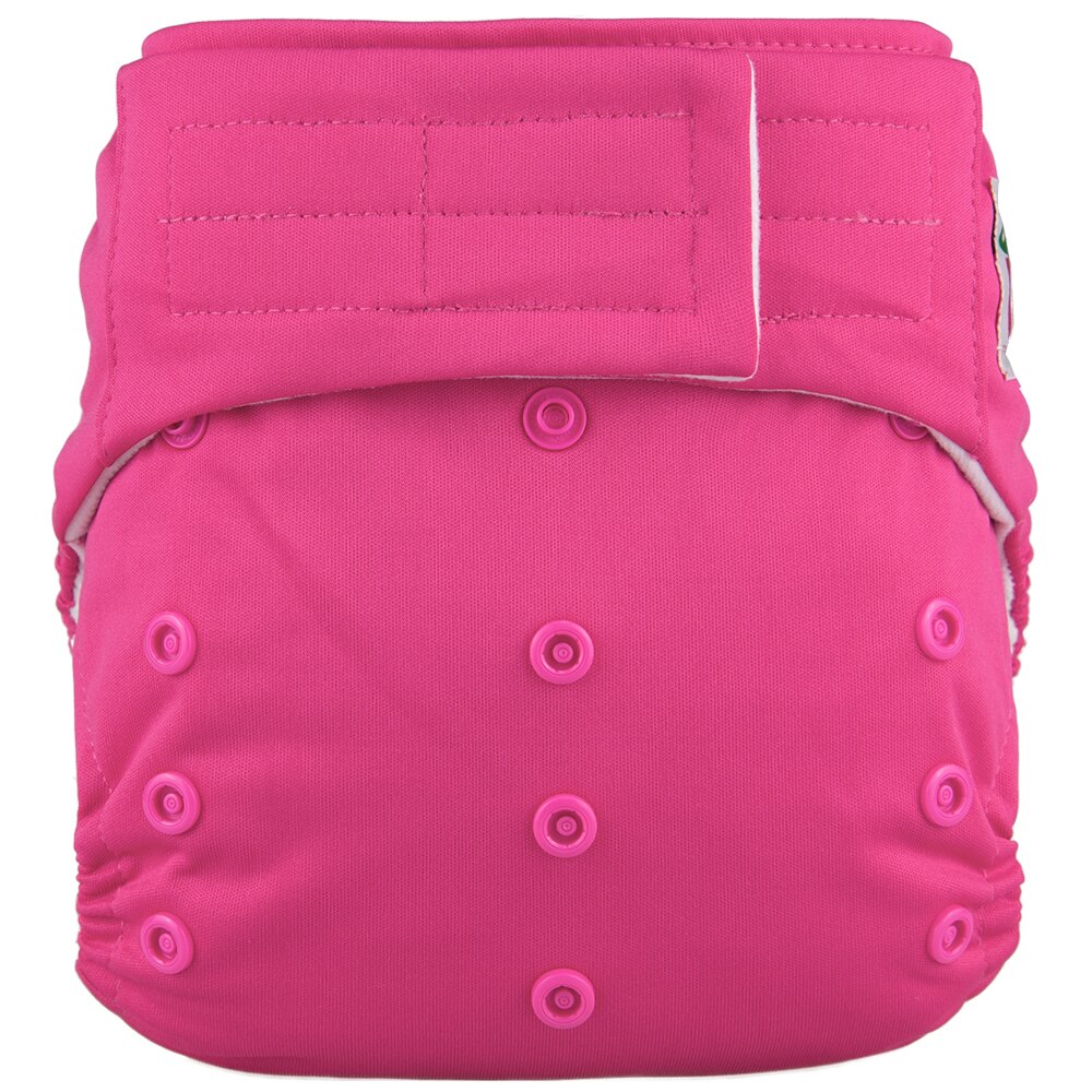 4 PCS Solid Color Baby Cloth Pocket Diaper Reusable Washable Eco Friendly Cloth Nappy With Inserts Baby Boy Girl