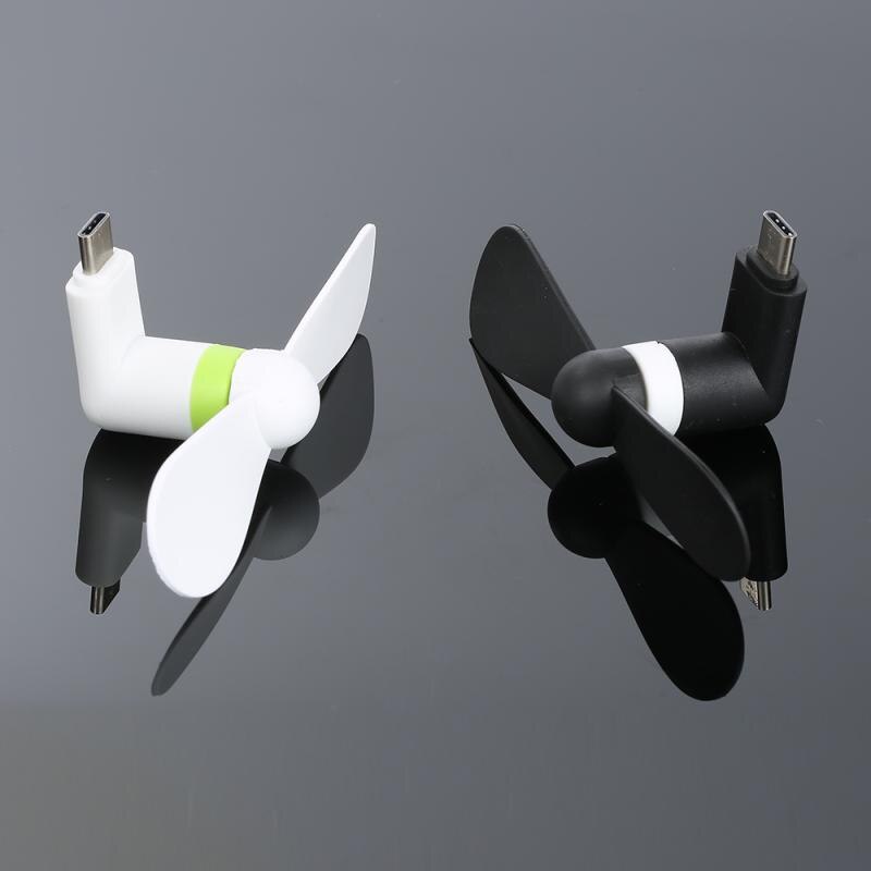 Draagbare Type-C Fan Stille Sterke Wind Mini Fan Voor Telefoon Desktop Laptop Type C Fan Voor Xiaomi Huawei sumsung Telefoon Accessoires