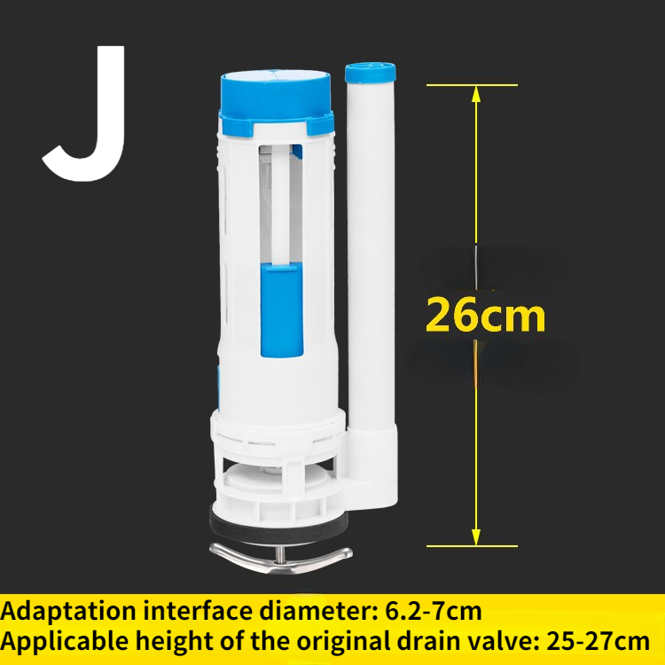 Toilet tank fitting toilet inlet valve drain valve toilet button replacement: J