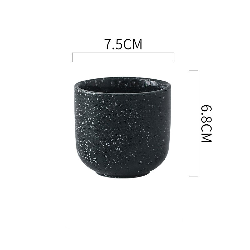 Kaffekopper keramikk krus sake te krus drinkware kopp keramisk latte japansk håndlaget kaffekopp: C