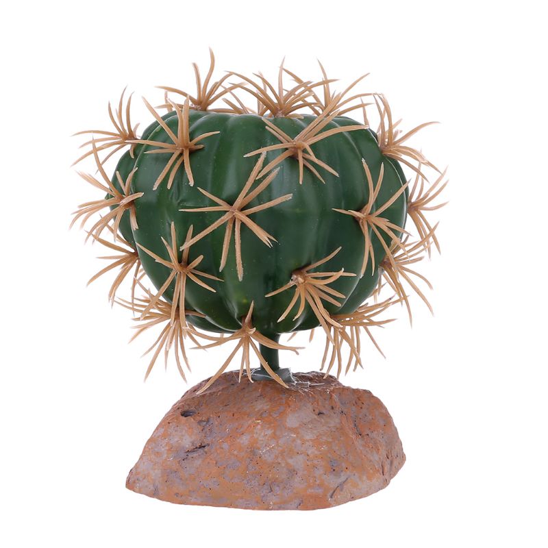 Reptiles Habitat Green Plastic Terrarium Plant for Amphibians Home Garden Ornament: 1