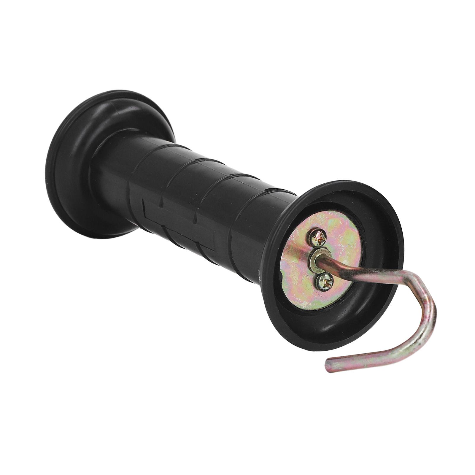 5 stk. elektrisk hegnshåndtag isoleret portgreb med metalkrog til landbrug, græsningsareal og ranch, elektronisk hegnstilbehør