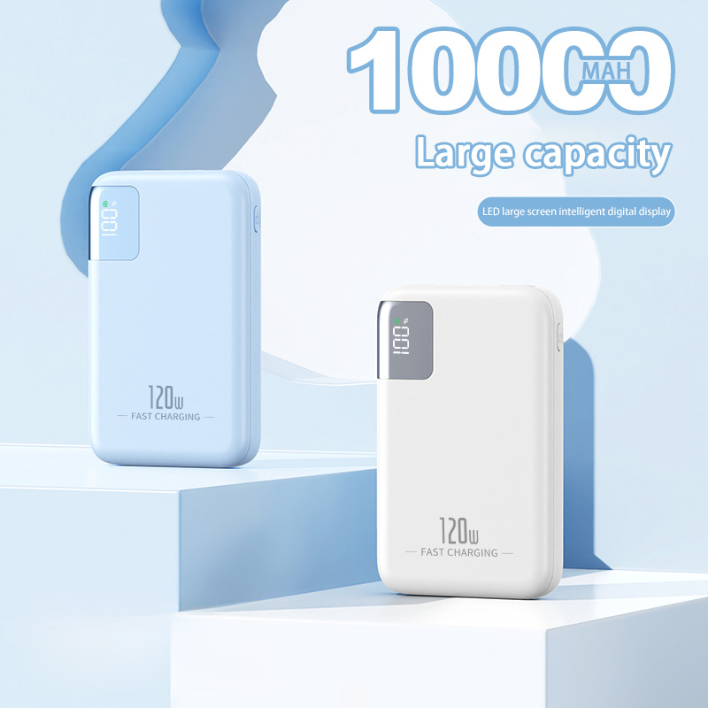 Power Bank 100000mAh 120W - Super PD 20W Pikalataus - Digitaalinen Näyttö - Kannettava