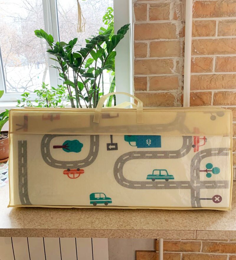 Tapete de Juego plegable portátil para bebé, bolsa con asa para alfombra de juego para bebé, 1 paquete de tapete plegable, solo bolsa sin tapete plegable