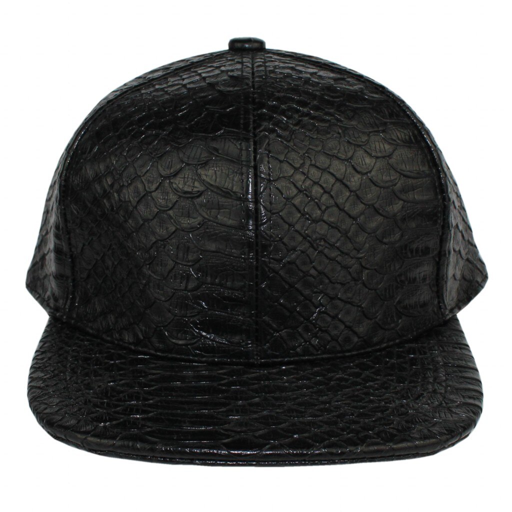 5 Panel White and 6 Panel Black Snapback PU Faux leather Structured Baseball Cap 60% Off Promotional Baseball Cap
