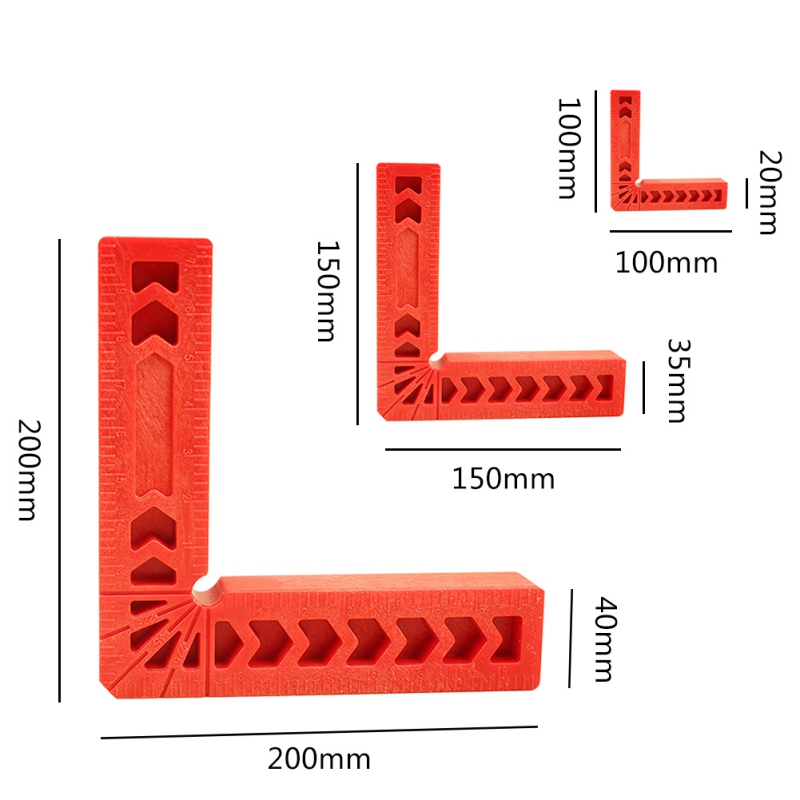 90 graders plassering firkanter plast klemming firkantet rett vinkel klemme trebearbeiding tømrer verktøy