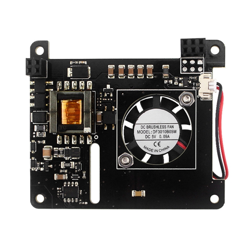 Top POE HAT For Raspberry Pi, IEEE802.3Af Standard, 5V 2.4A Output And 25X25mm Cooling Fan For Raspberry Pi 3B+/4B