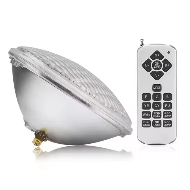 Lámpara subacuática PAR56, 12V, 18W, 35W, 54W, luz de Piscina Fría/cálida/RGB, foco LED impermeable para Piscina: RGB / 6-10 W