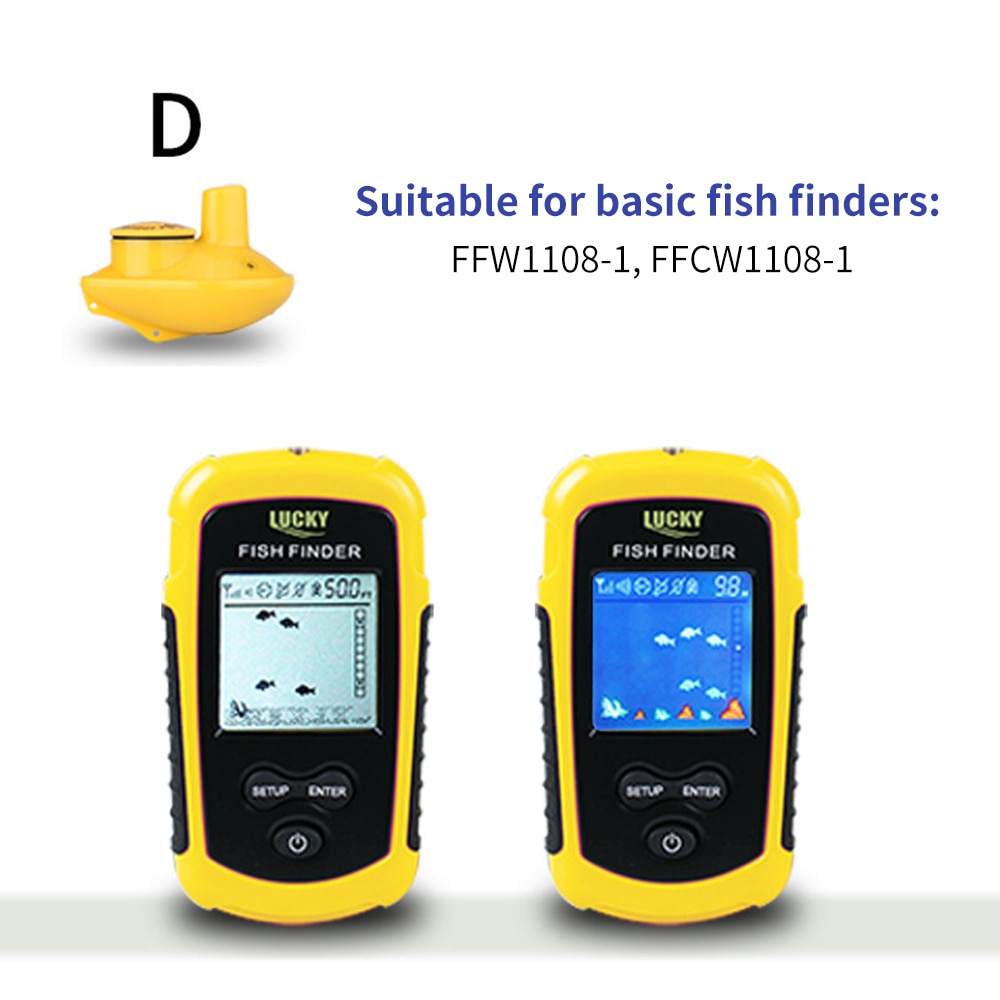 Sensor de sónar inalámbrico de profundidad de agua de 45M, transductor de buscador de pesca, accesorios de pesca, aparejos de pesca