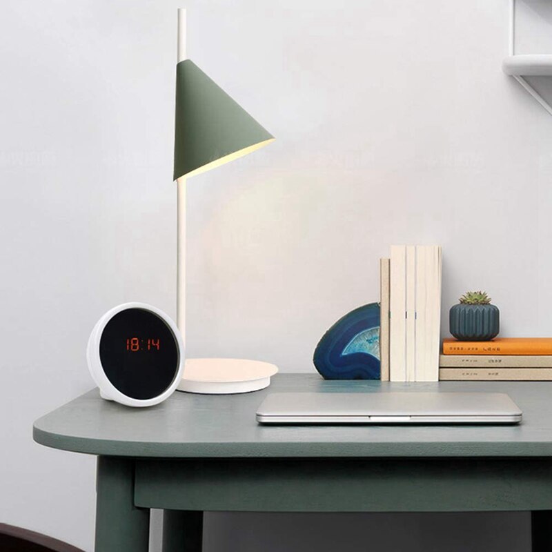 Digital Alarm Clock Makeup Mirror Mini Portable Multi-Function LED Display Clock Night Light: Default Title