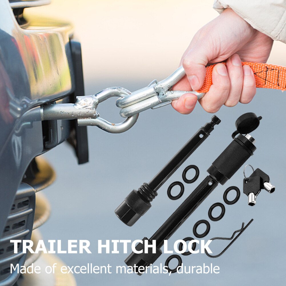Trailer Hitch Lock Anti-theft Trailer Hitch Pin Lock Coupler Latch Kits with Keys for RV Truck Tow Receiver