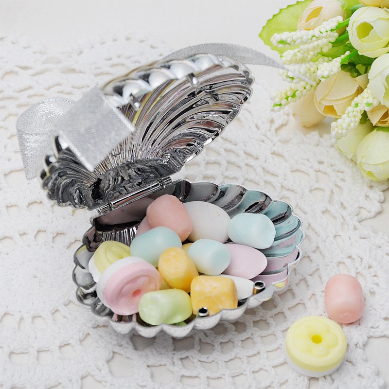 10 st! plast godisask halsband örhängen ring smycken förvaringsbox baby shower barnfödelsedagsfest chokladfodralhållare