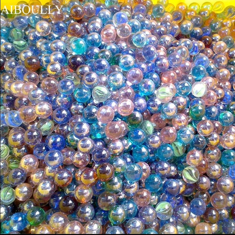 150 PCS of 16 mm glass bead game pinball machine cattle console small marbles pat music parent-child machine of beads