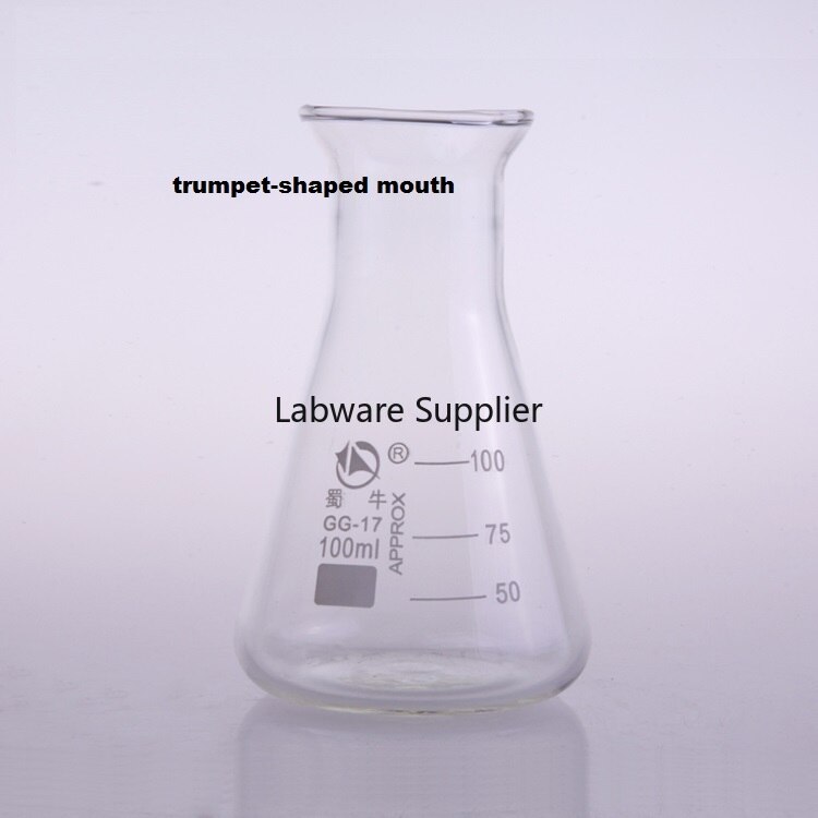 1pc conische glazen kolf Erlenmeyer Glazen Kolf Laboratorium gebruik driehoek glazen kolf GG-17 hoge borosilicaatglas