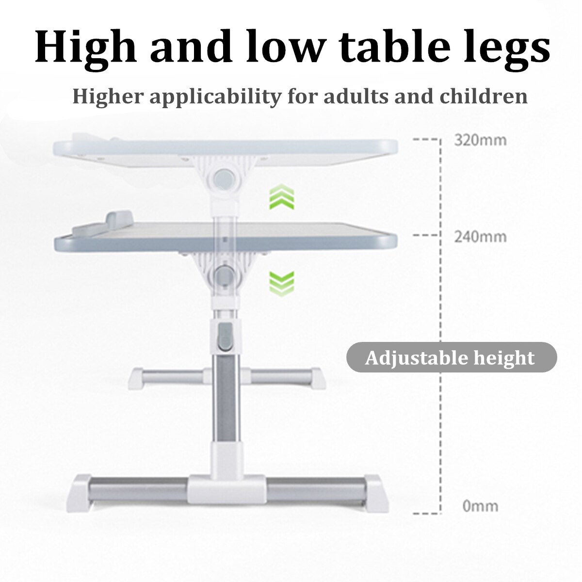 Foldable Adjustable Laptop Desk With Cooling Fan Notebook Laptop Stand Bed Tabletop Desks Home Study Table Computer Desk 53x30cm