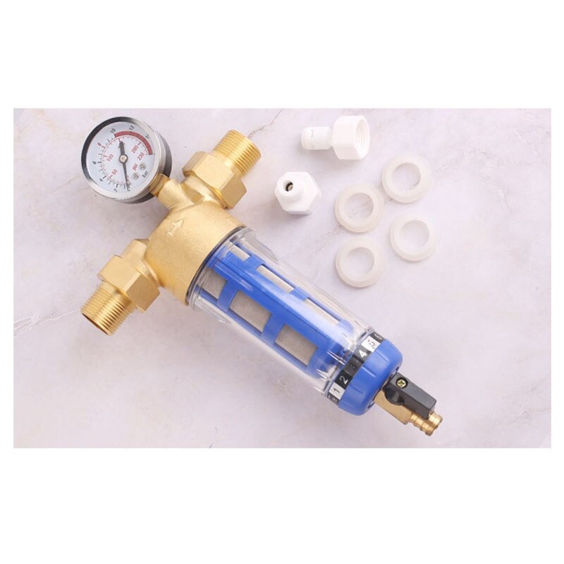 1 Inch Copper Backwash Water Pre Filter Household House Water Filter Pipes Central Water Purifier Descaling