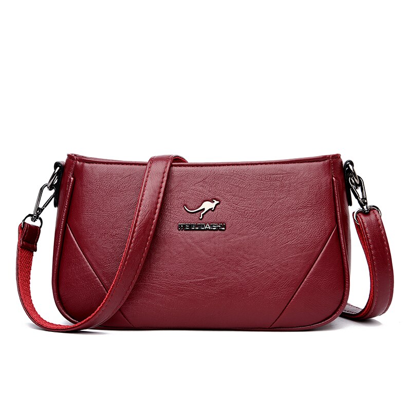OLD TANG Famous Brand Square Shoulder Bags for Women Handbags Crossbody Bag Trend Messenger Bag: Wine Red
