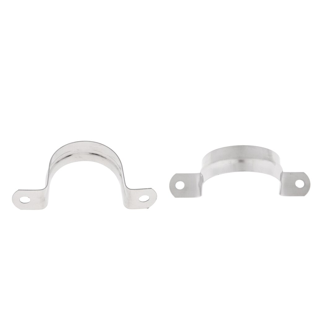 2x Stainless Steel Saddle Clip Clamp Stormwater Downpipe 40/50mm