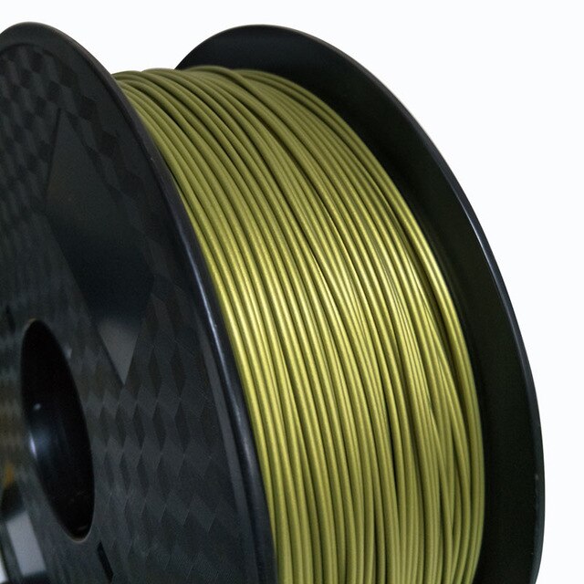 3d printer filament metal pla 1.75mm 0.5kg spoler guld sølv kobber bronze frostet bronze metallisk pla tryk materialer 500g: Bronze