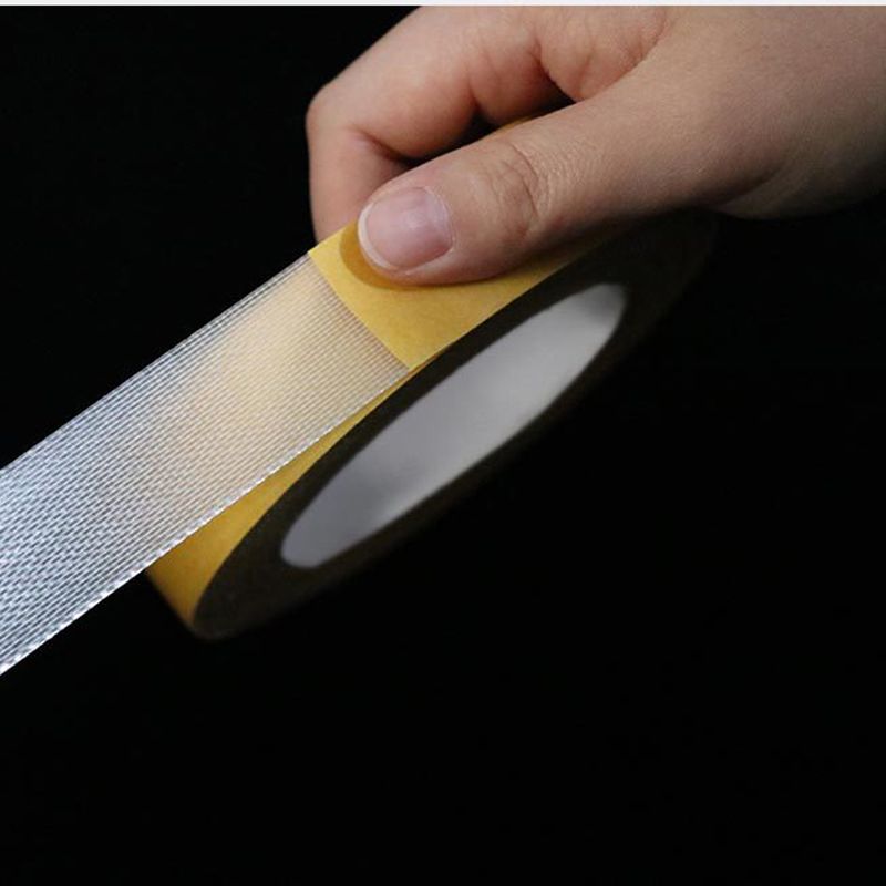 10M Sterke Fixatie Van Dubbelzijdige Doek Basis Tape Doorschijnend Mesh Waterdicht Super Traceless Hoge Viscositeit Tapijt Lijm