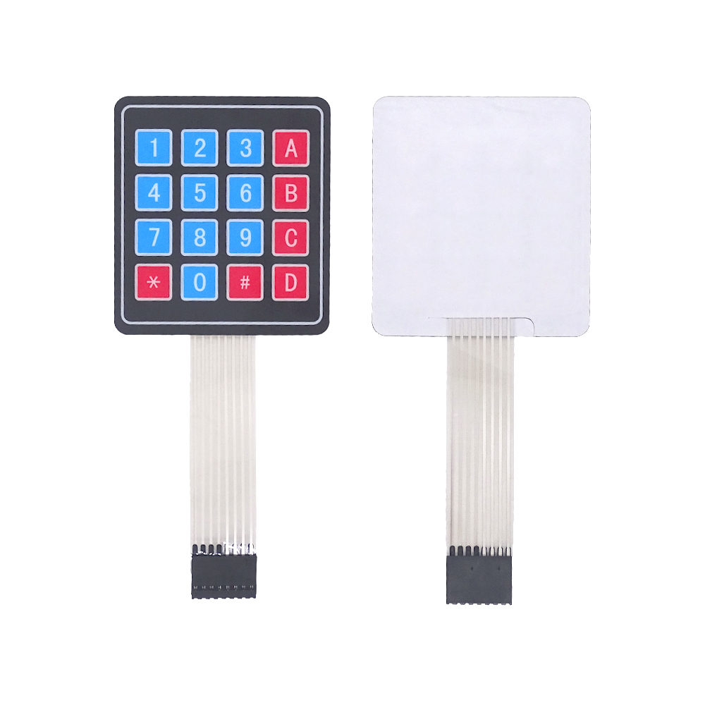 1 2 3 4 12 16 20 Key Button Membrane Switch 1x4 3x4 4x4 4x5 Keys Matrix Array Keyboard Keypad Control Panel DIY Kit For Arduino
