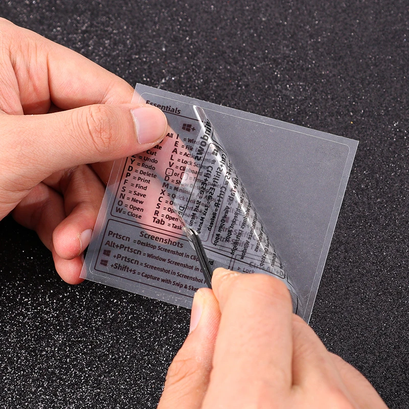Pegatinas transparentes para teclado de ordenador portátil, pegatinas de atajos para Windows, pegatina de vinilo para MacBook Air/Pro 13, calcomanía de atajos de referencia de 16 pulgadas