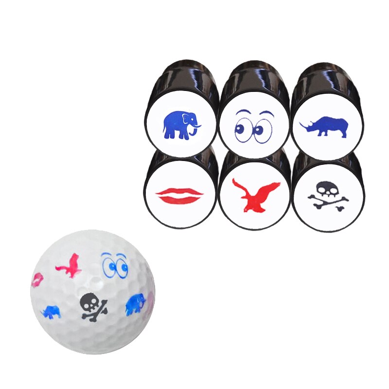 Estampador de bolas de Golf, sello de impresión de plástico de larga duración, secado rápido, multicolor, accesorios de Golf, 1 unidad
